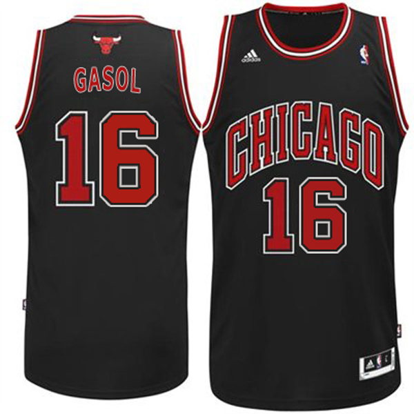 Pau Gasol, Chicago Bulls - Black - Cliquez sur l'image pour la fermer
